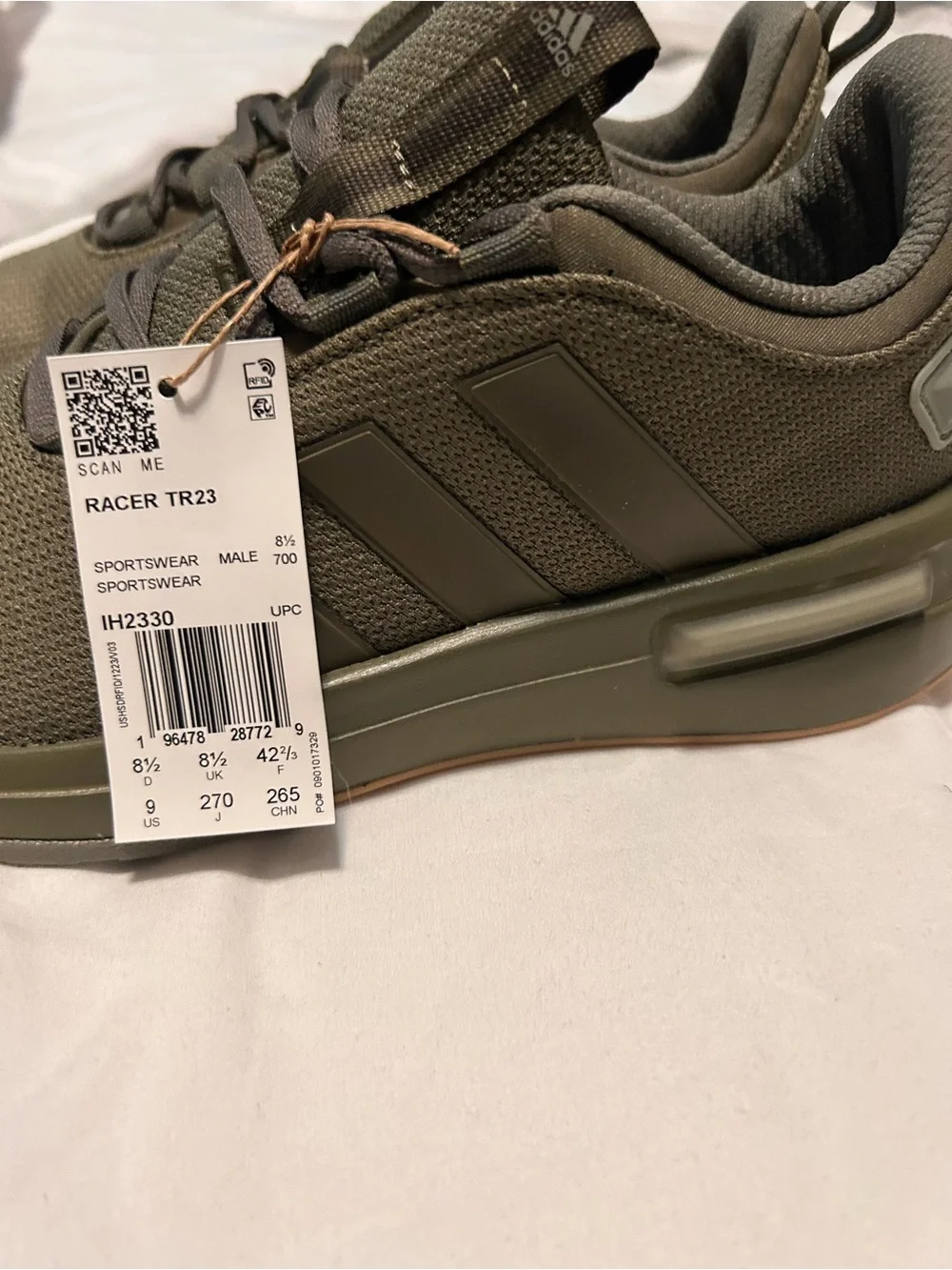 adidas Racer TR23 Men's Olive Green Sneakers
